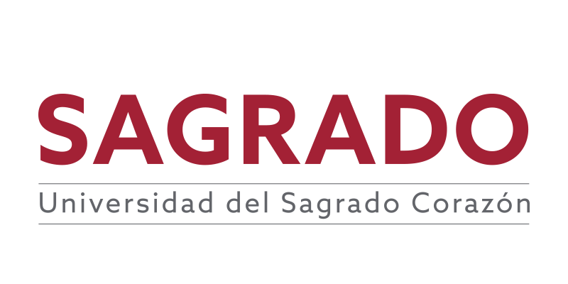 Logo of Universidad del Sagrado Corazón in red and gray